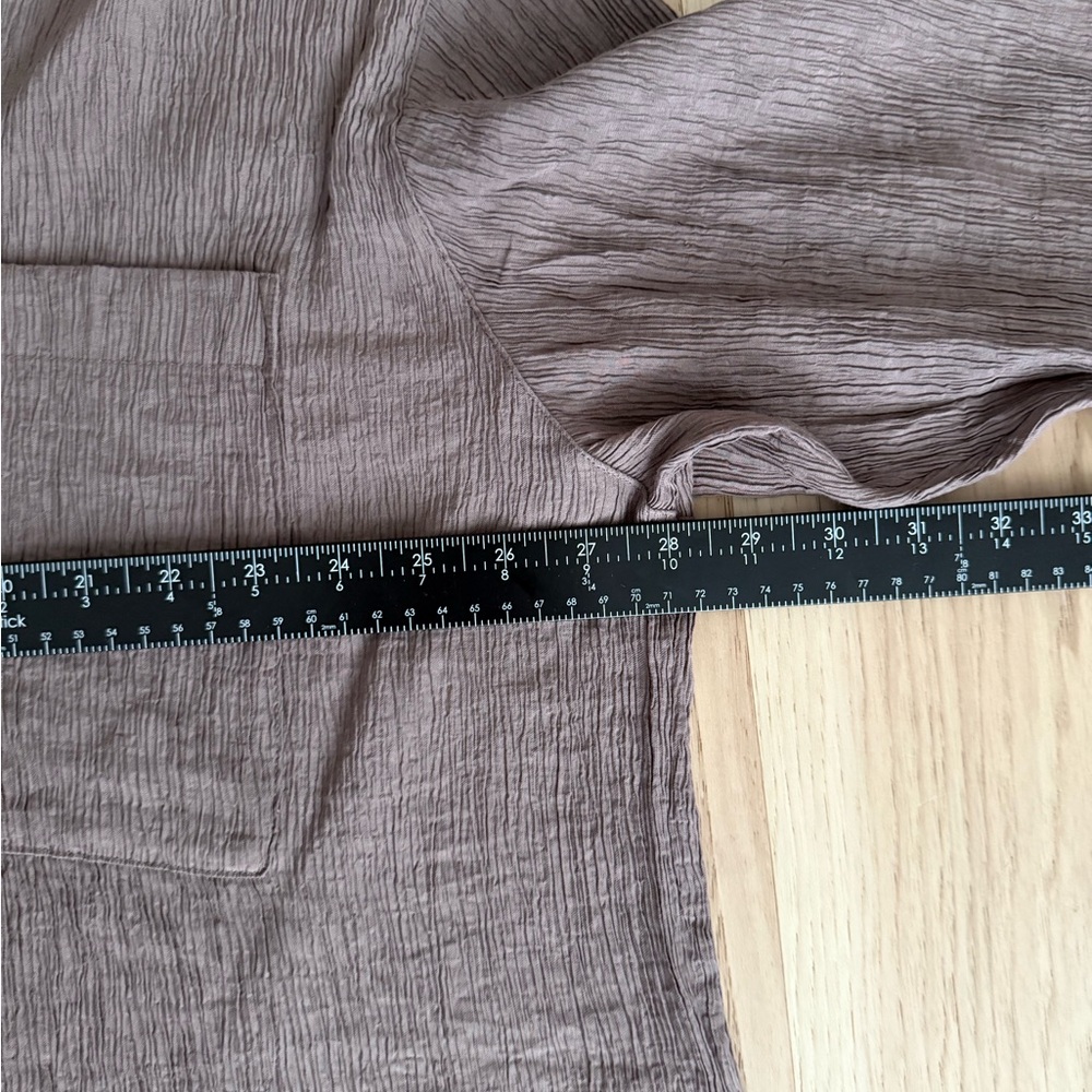 Abercrombie & Fitch Crinkle Oversized Button-Down Shirt Size Large - Picture 12 of 14